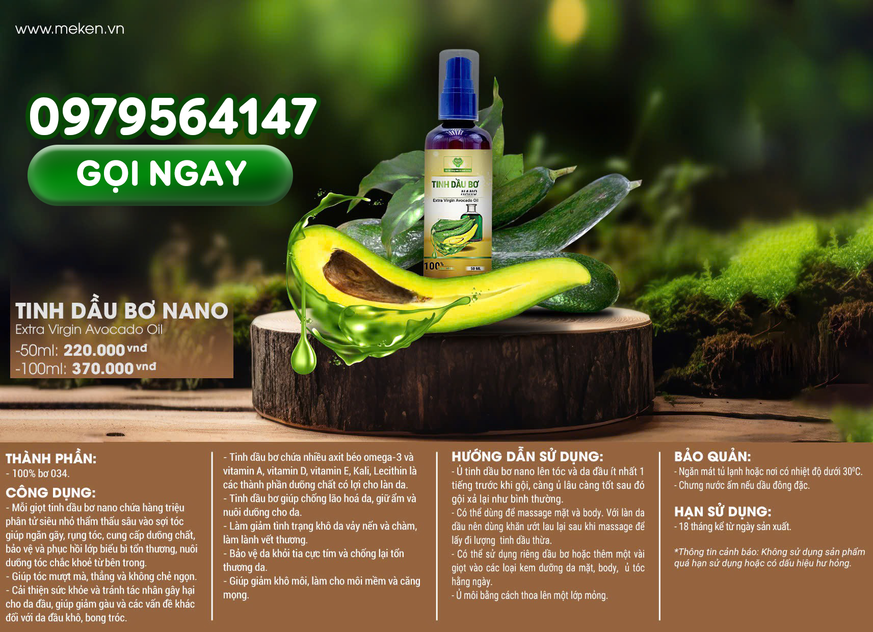 TINH DẦU BƠ NANO