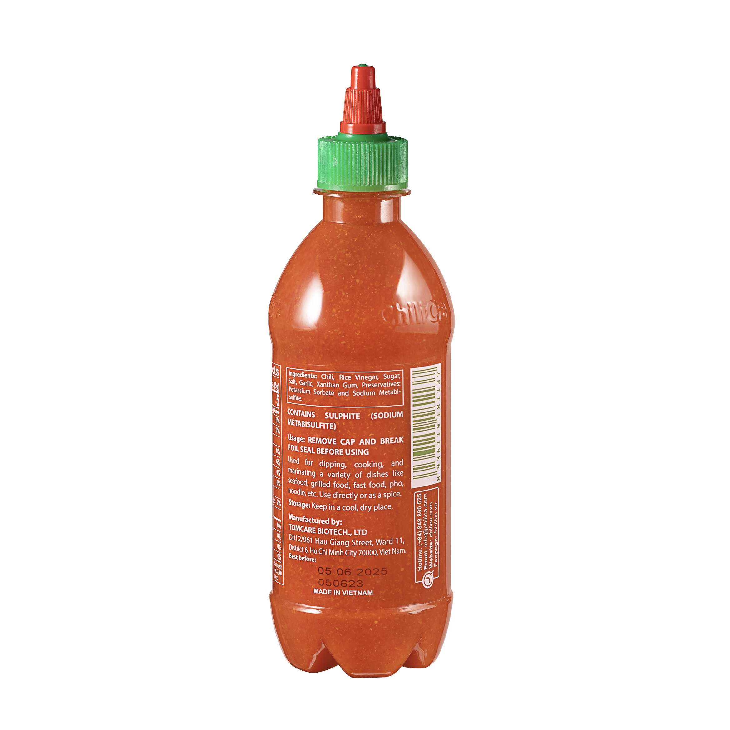 Tương Ớt Chilica 482g - Tương Ớt Lên Men Tự Nhiên