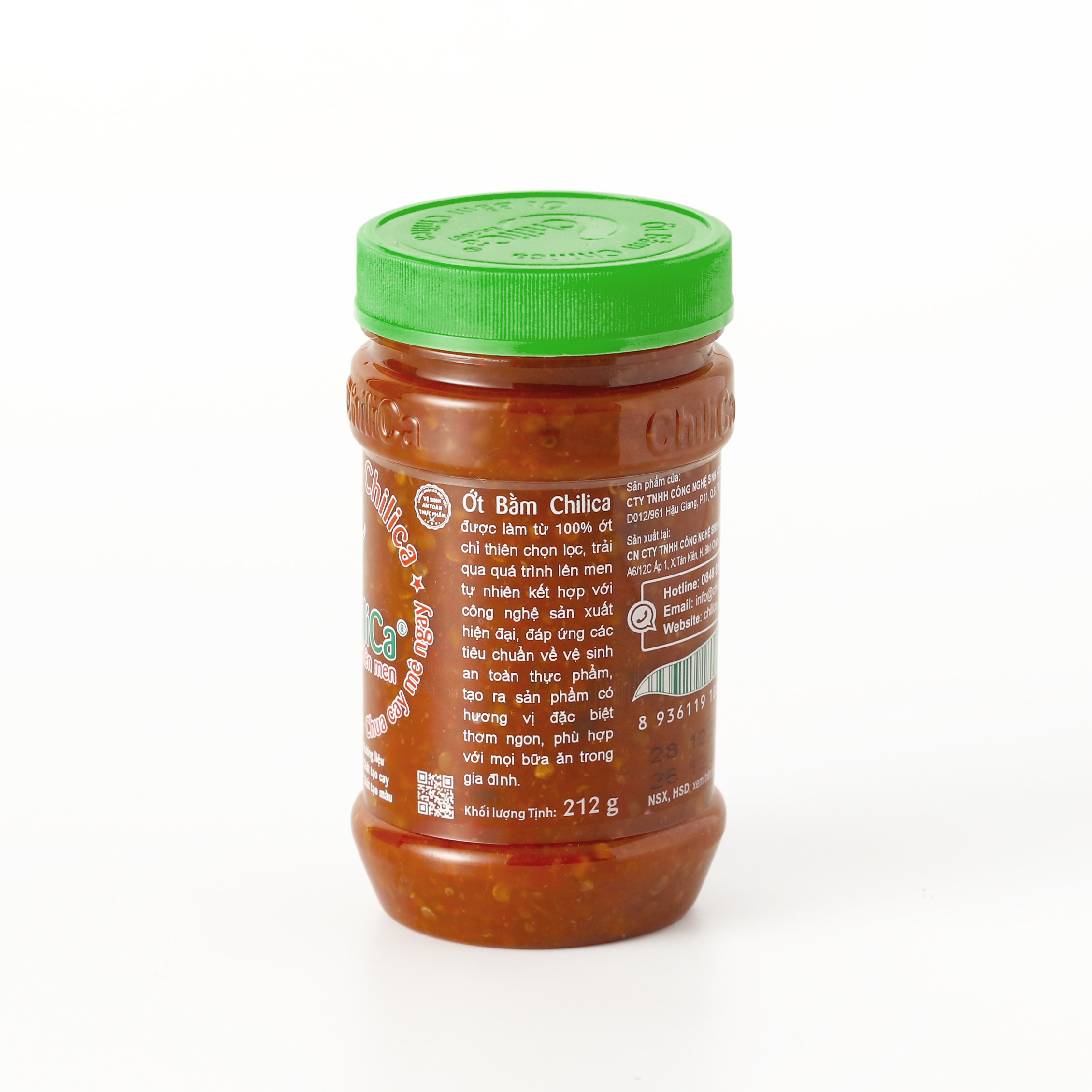 Ớt bằm Chilica 212g - Ớt bằm lên men tự nhiên, không phẩm màu, không chất tạo cay