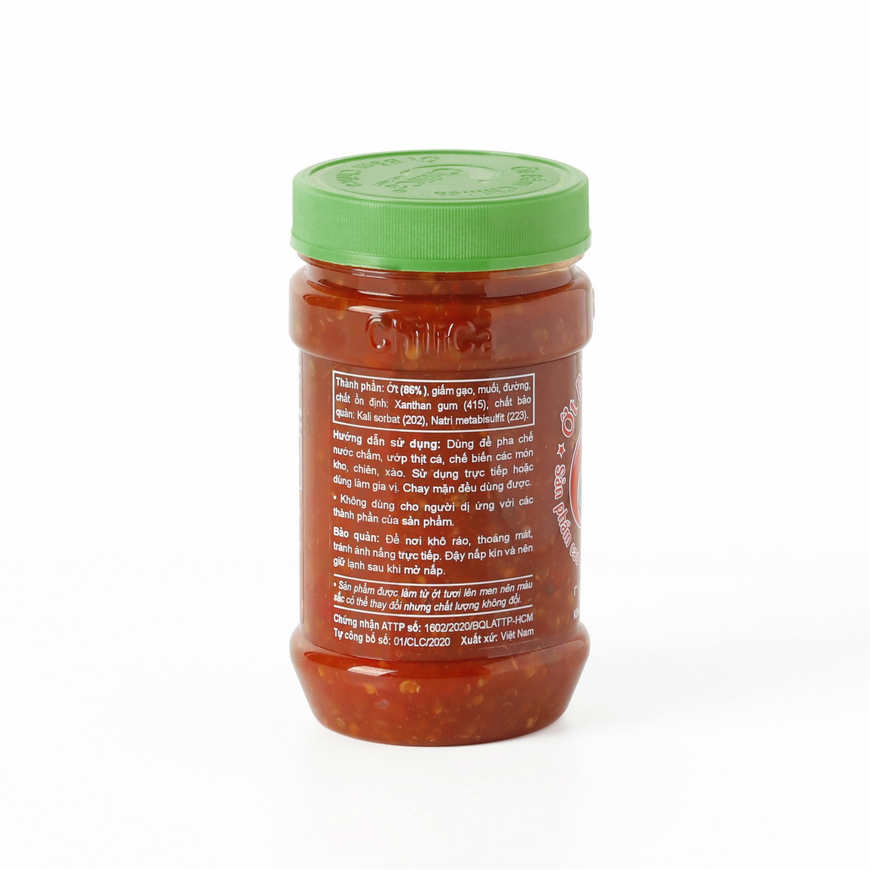 Ớt bằm Chilica 212g - Ớt bằm lên men tự nhiên, không phẩm màu, không chất tạo cay
