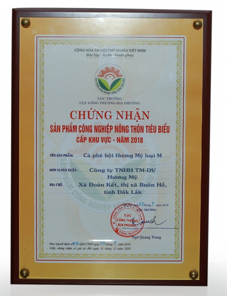 Cà phê Hương Mỹ đặc biệt