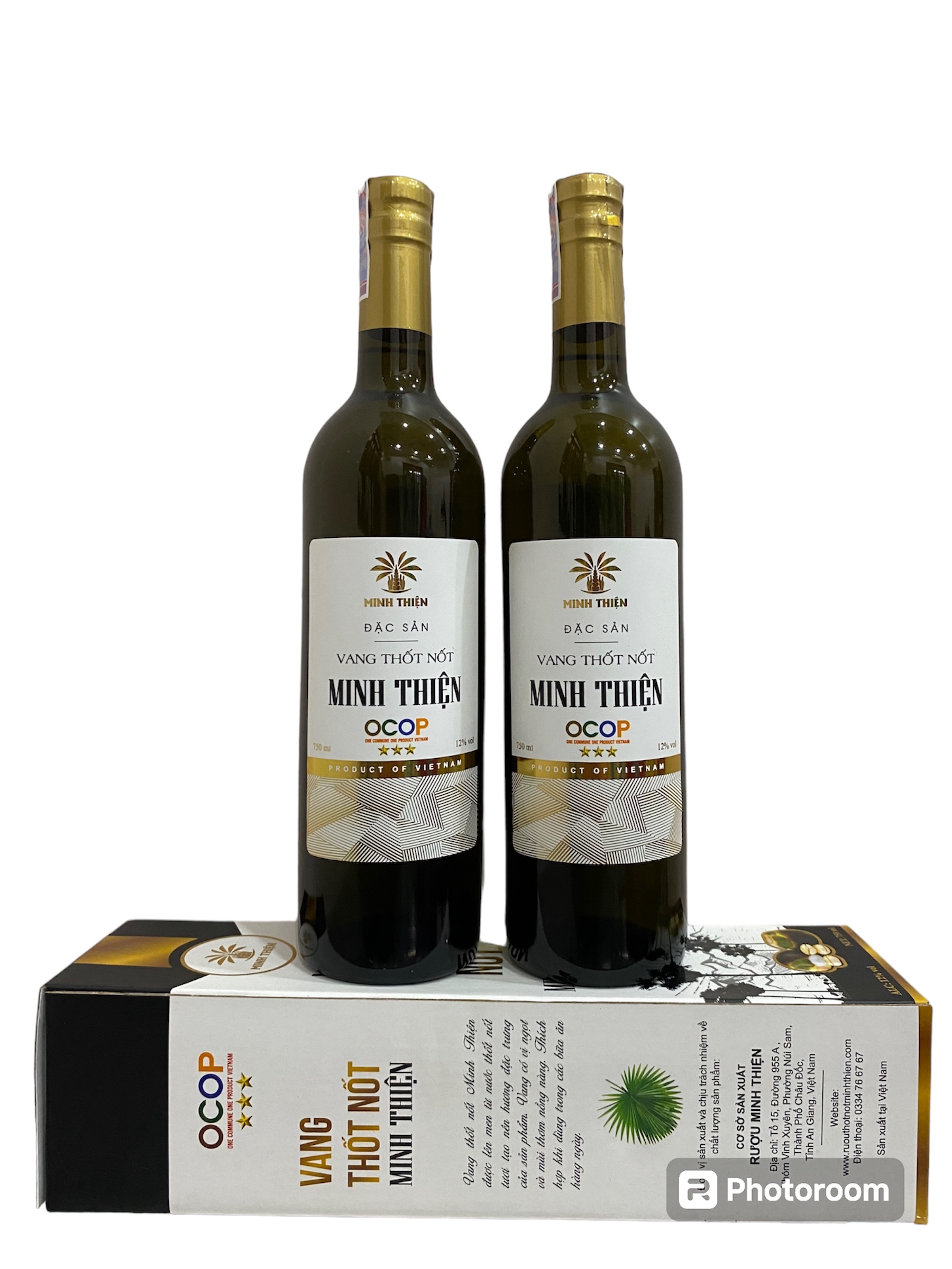 Combo 2 chai rượu vang thốt nốt Minh Thiện 