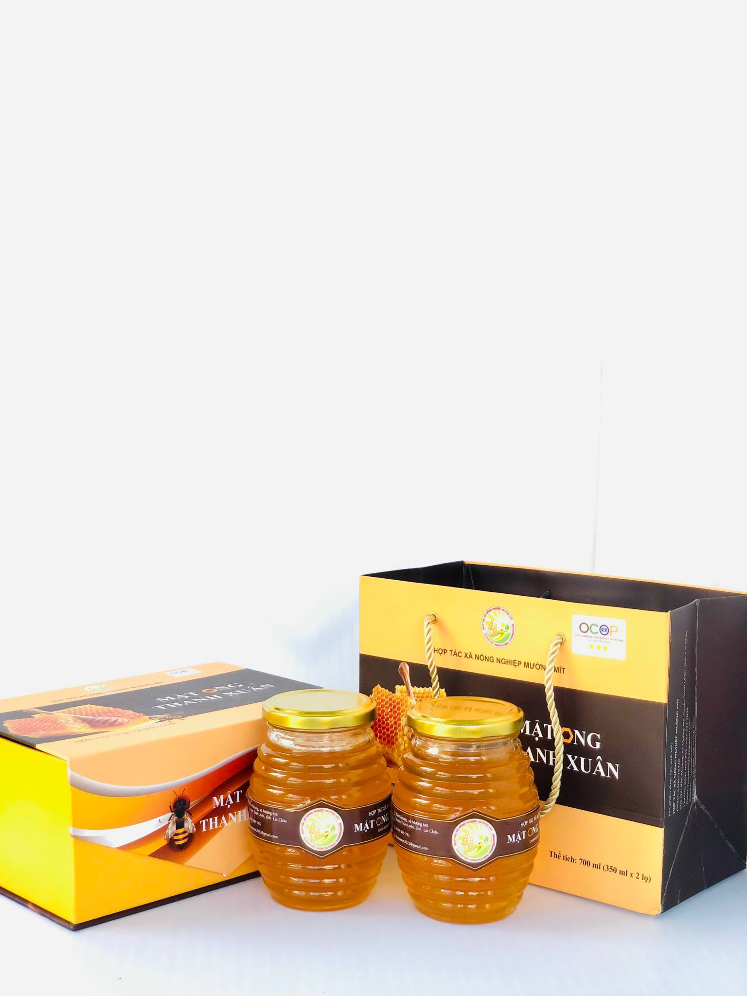 Mật ong Thanh Xuân - Hộp 2 lọ 700 ml