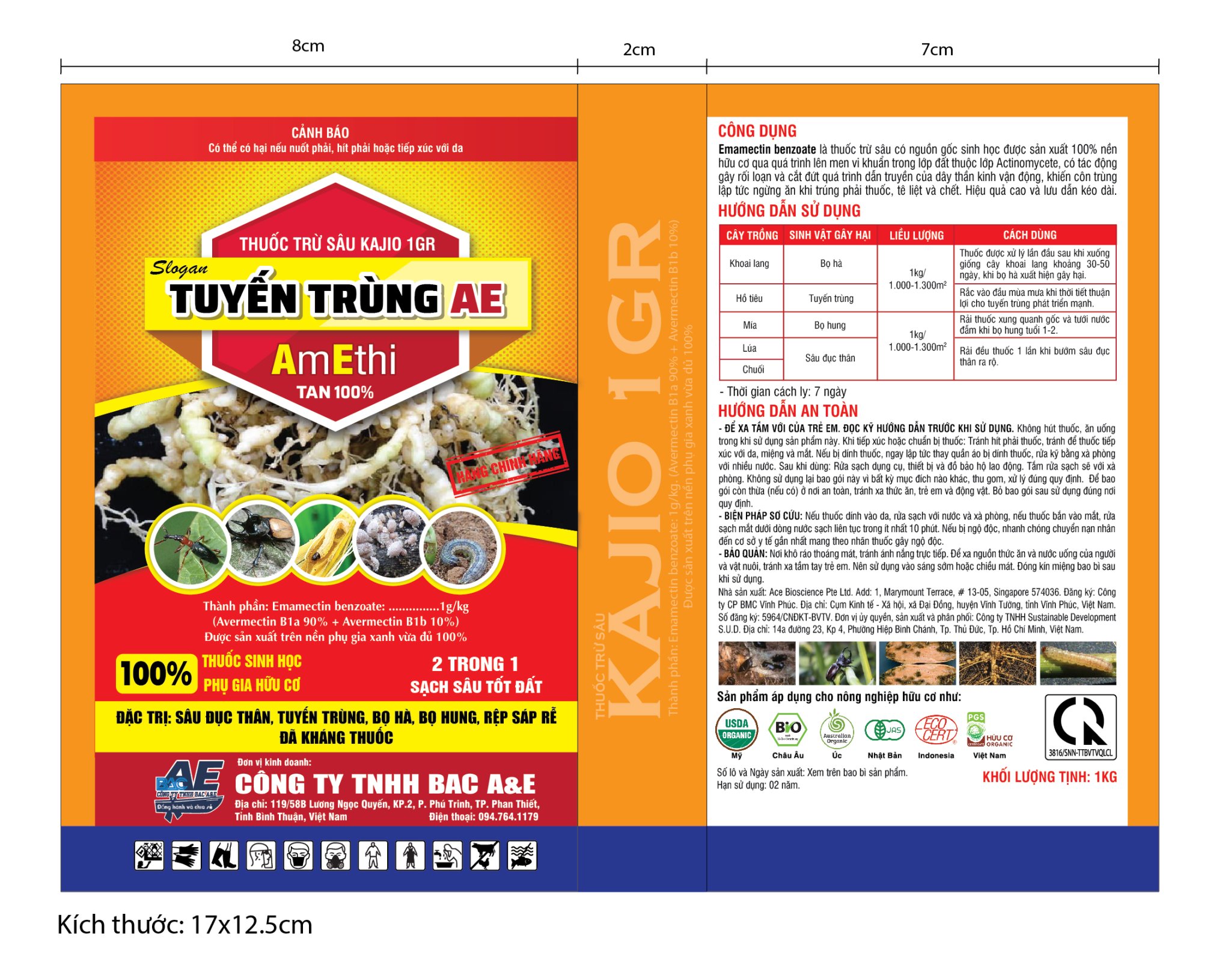 TUYẾN TRÙNG AE - KAJIO 1Gr